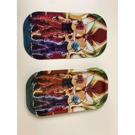 Metal Rolling Tray Anime Cartoon Rare Design Limited Edition Collectible Magnetic Top Cover 11x7