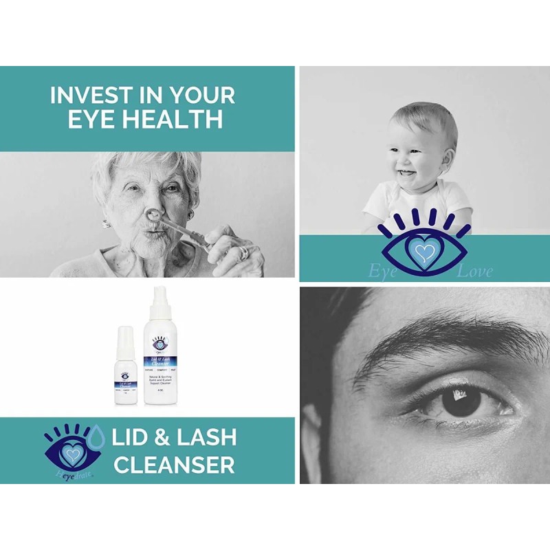 Heyedrate Tapa Y Lash Limpiador De La Irritación Ocular Y