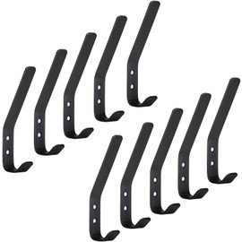 SOTECH Alba Coat Hooks Real Stainless Steel 142 x 20 mm Matt Black Pack of 10