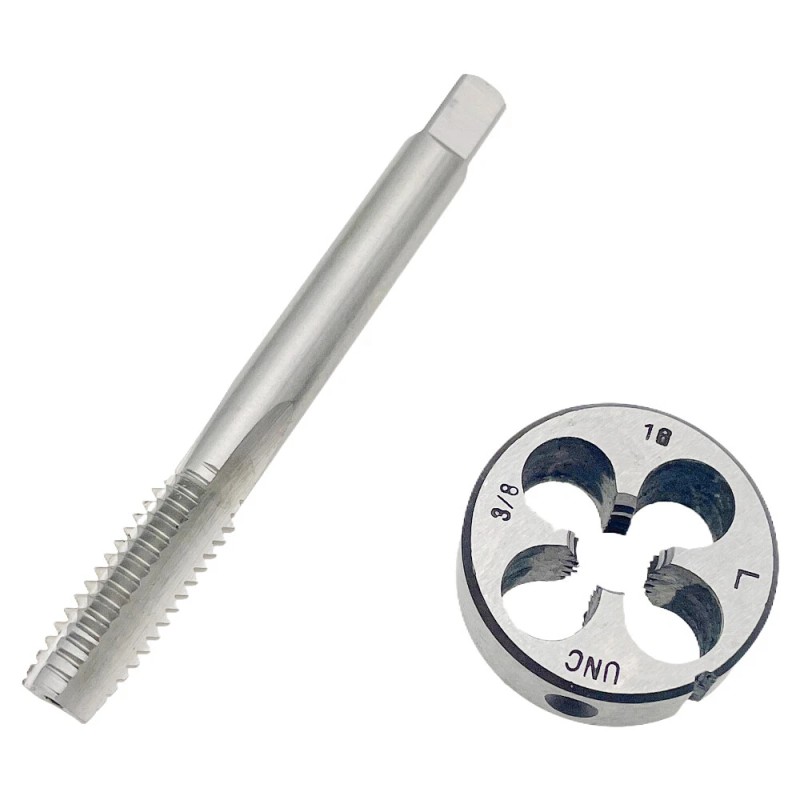 3/8-16 Tap Die Set LH 3/8X16 UNC Left Hand Thread