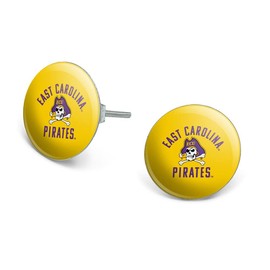 East Carolina Pirates Novelty Silver Plated Stud Earrings