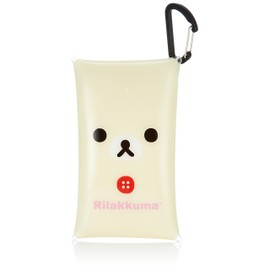 Rilakkuma mrk-308b Pass Case, Commuter Pass Holder, 2 Pieces, Small Items, Clear Multi Case, S Size, Korilakkuma (MRK-309)