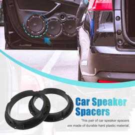 Unifizz Car 2pcs 6.5 Speaker Spacer Rings Audio Subwoofer Speaker Mounting Adapter for Kia Sportage