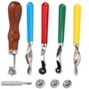 5Pcs Leather OverStitch Marking Wheel Handcrafted Scribe Point Make Tool