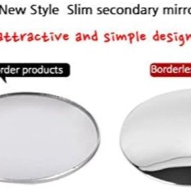 NoBrand Puzzle 2inch 2pcs Circle Mirror Blind Spot Rear Side View Rearview for Car Tr