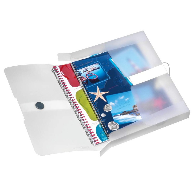 Herlitz Easy Orga to Go Archive Box Polypropylene A4 Pastel Transparent