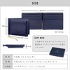 BLUE SINCERE Top-Tier Leather Craftsmanship Money Clip Wallet with Coin