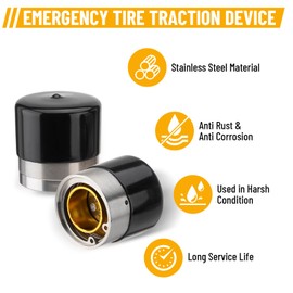 Racewill 1.98" Trailer Wheel Bearing Protectors, Chromed Stainless Steel Axle Bearing Protective Kit with Dust Cap & Auto Check for Boat Trailer, Utility Trailer, Snowmobile, RV and ATV - 4 Pack