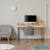 MAG Wall Clock, Wall-Mounted Clock, Analog, Silent, Continuous Second Hand,