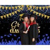 2025 Graduation Backdrop for Photography Class of 2025 Black and