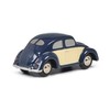 Schuco 450540400 Piccolo VW Pretzel Beetle, Model Car, Blue/Beige Vehicle