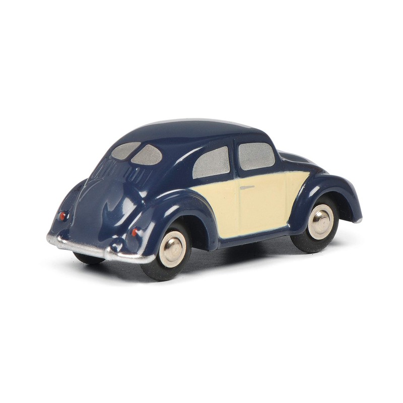 Schuco 450540400 Piccolo VW Pretzel Beetle, Model Car, Blue/Beige Vehicle