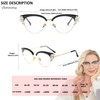 bullabulling Rhinestones Bling Bling Cateye Reading Glasses Women Blue Light