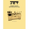 JET BDB-1340A Metal Lathe 321360A Owner's Manual, Paper Comb Bound