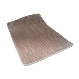HOMELINE Microfibre Bath Mat Taupe 50 x 70 cm Bathroom Rug
