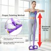 Tongtonglovely Pedal Puller Resistance Rope, Purple, Silicone, 25 Pounds Tension,