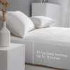 King Size Waterproof Mattress Protector Fitted Mattress Pad Cover with