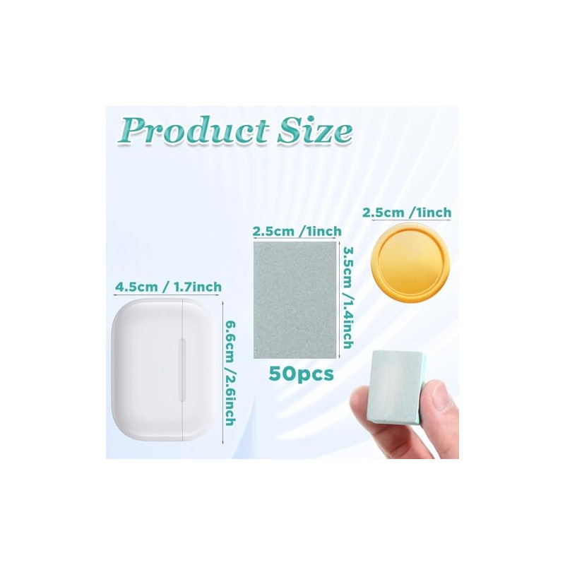 50 Pack Nail Buffer Block and Shine Kit, Mini Nail