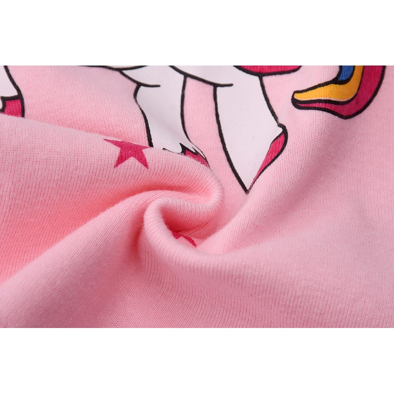 BabyYay Unicorn Pajamas for Girls - Cute Cartoon Cotton PJs,