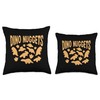 Dino Nuggets Dino Nugget Lover Plush Chicken Nugget Throw Pillow