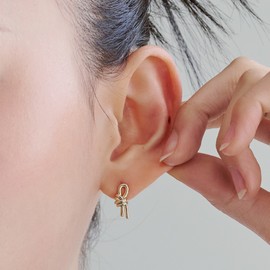 Gold&Deer 14K Goldfield Rope Twisted Earrings Rose Gold / 골드앤디어 14K 골드필드 로프 꼬임 귀걸이 로즈골드