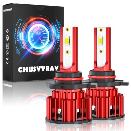 CHUSYYRAY 9005 HB3 LED Headlight Bulbs Kit HIGH/LOW Beam 60000LM Super Bright 6000K White