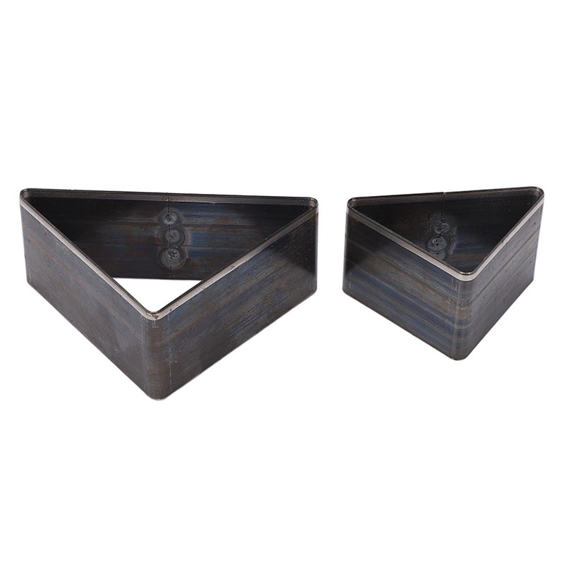 2PCS Triangle Leather Cutter Alloy Steel Hollow Punch Cutter Set