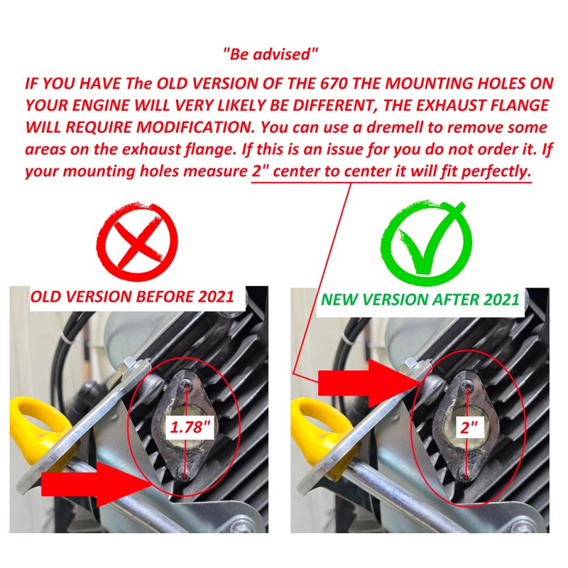 ARSPORT Predator 670 V-TWIN/Max 459 1" NPT Male Thread Exhaust