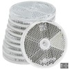AMAZING BEAM 3.165 Ø Clear Round Reflector White Pack of