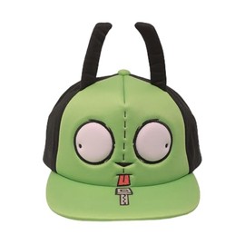 Invader Zim Gir 3D Ears Snapback Hat Black None