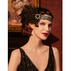 BABEYOND 1920s Vintage Headband Roaring 20s Flapper Headpiece with Feather