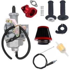 YJGZSVK PZ30 Carburetor 30mm 200cc 250cc Cable Choke For Dirt Bike ATV Taotao SunL JCL Replaces 16100-VM5-004 16100-958-073 Throttle Cable Intake Manifold Handbar Air Filter