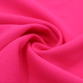 Texco Inc 2-Way Stretch Solid Scuba Crepe Techno Knit Poly Spandex, Apparel Fabric, DIY Projects, Fuchsia Neon 1 Yard
