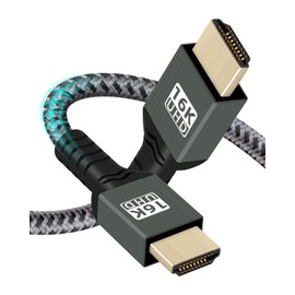 YANBORONSN 16K HDMI 2.2 HDR Cable,96Gbps Ultra High Speed HDMI Cable with 16K@60Hz,12k@120 8K@240Hz,4K@480Hz for Camera,PC Laptop,TV,Monitor,Projector(2M/6.5FT)