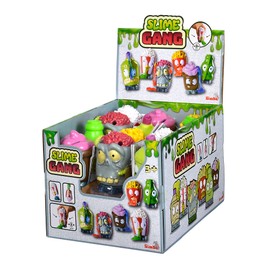 Simba 105952520 Slime Heads Squeeze Figures, 6 Assorted Designs, Only One Item Will Be Delivered, Fill and Squeeze Out Slime, 9 cm Soft Figure, 60 ml Slime, Squeeze, Anti Stress, from 3 Years