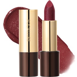 FOCALLURE Glisten Opal Shine Lipstick, High Impact Lip Color, Moisturizing Tinted Lip Balm, Lightweight & Hydrating Formula for Lip Care, KILLER QUEEN