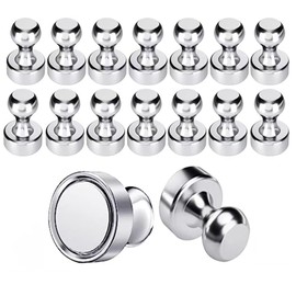 SNZ Neodymium Magnets, Pack of 16, Mini Magnets for Magnetic Board, Whiteboard, Fridge, Craft, Photos (12 x 16 mm)