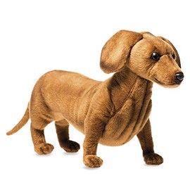 Dachshund Standing Plush Soft Toy by Hansa. 42cm. 6420
