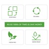 SVNOOC Multi-Use Removable Labels, Dry Erase Labels Sticker Stickers, White,