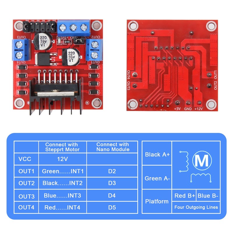 L-298N Motor Drive Controller Board Module Dual H Bridge DC