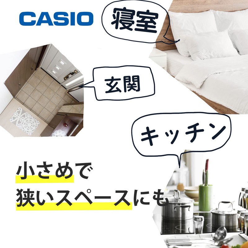 CASIO(カシオ) 目覚まし時計 電波 デジタル ウェーブセプター 懐中電灯 機能 温度 カレンダー 表示