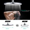 Rainfall Shower Head Fixed Showerhead 9.6-Inch Round Bathroom Rainhead Overhead