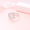 DAOCHONG Sigil of Lilith Cubic Zirconia Statement Ring S925 Sterling
