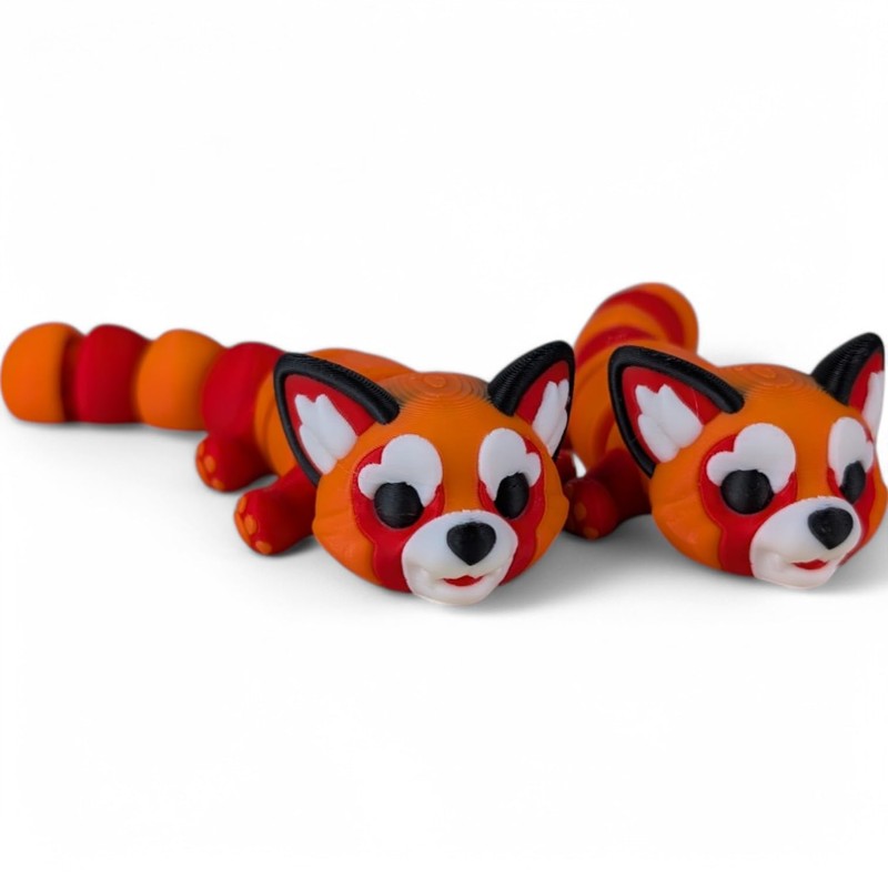 Articulated Red Panda Figurine – Pack of Two (2) –