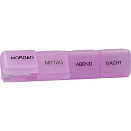 Pill Box 1 Day 4 Compartments Large