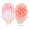 Guantes de Baño Exfoliantes con Toalla Corporal MERRYHAPY 2 Piezas