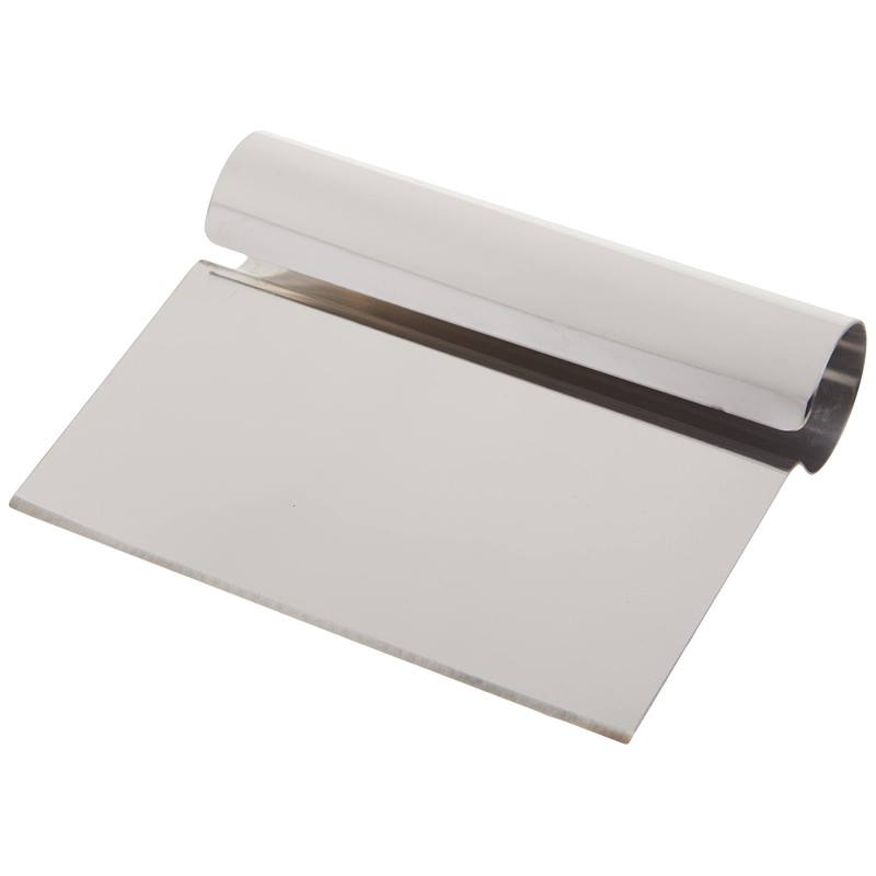 Winco Winware Stainless Steel Dough Scraper with Stainless Steel Handle