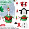 4 Sets 7 Inch Desk Goose Outfit for Christmas Winter,Warm