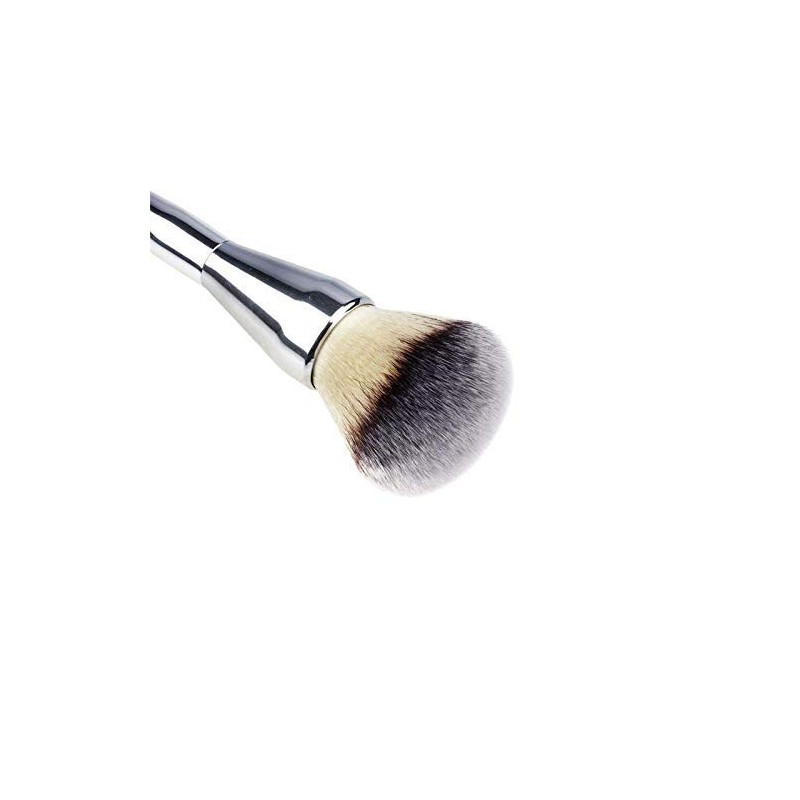 URBANMAC Cosmetic Foundation Face Blush Powder Makeup Brush Tool Silver