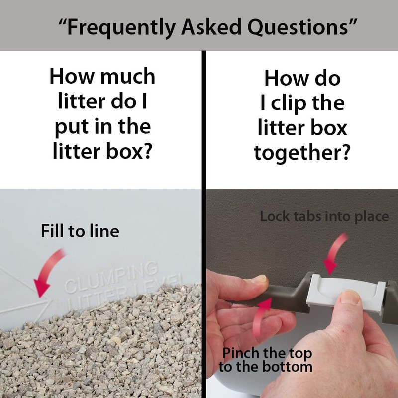 Omega Paw Premium Roll 'n Clean Litter Box Large,Cat, Peral